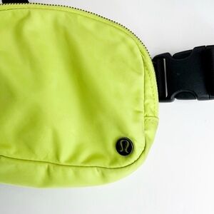 Lululemon Lime Green with Black Detail 1L everything belt bag